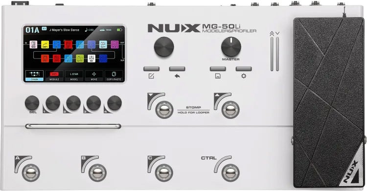 【送料込】NUX MG-50Li モデラー＆プロファイラー 本体　超美品 NUX / MG-50Li Modeler & Profiler Cloud White マルチエフェクター