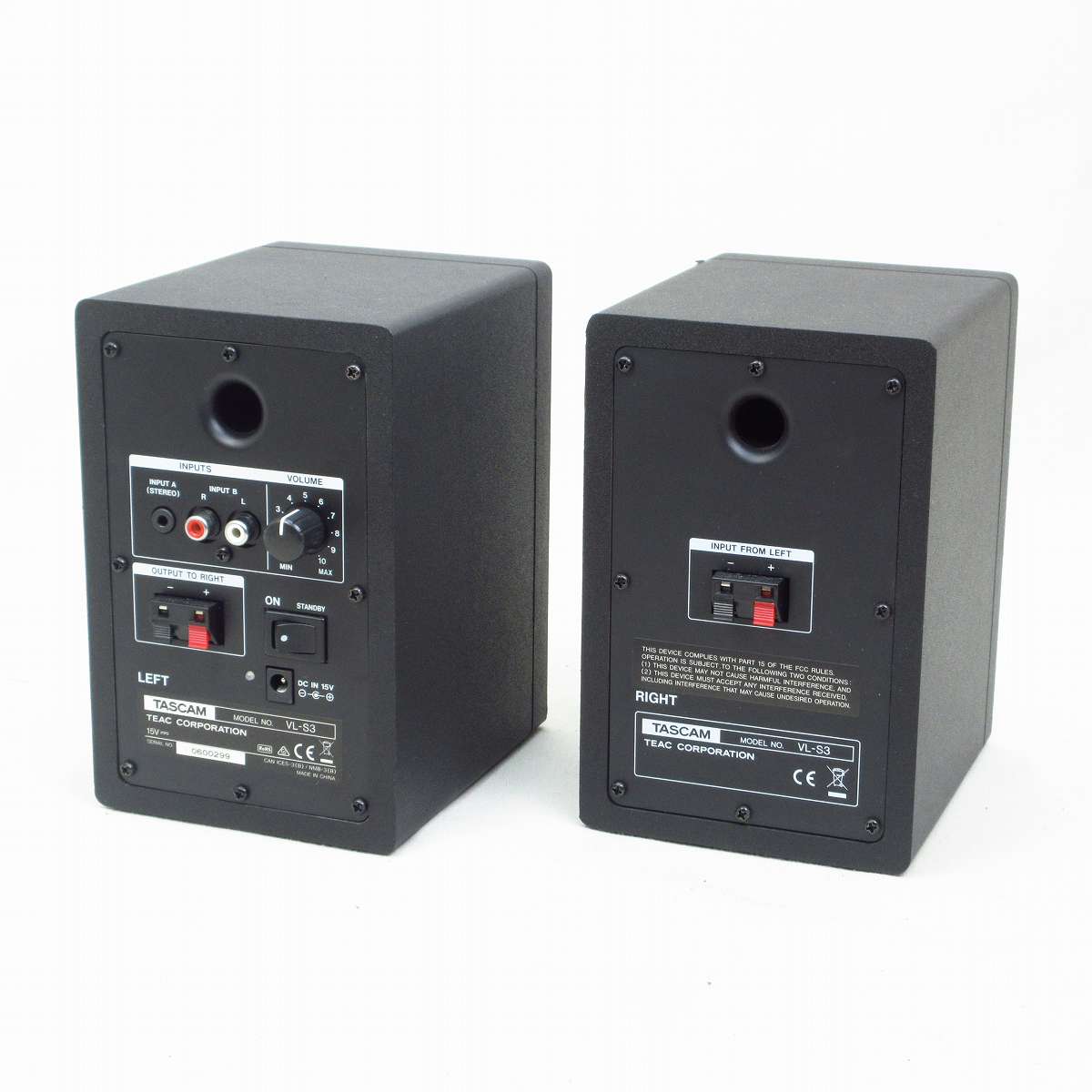 中古】TASCAM / VL-S3 コンパクトなモニタースピーカー 【横浜店