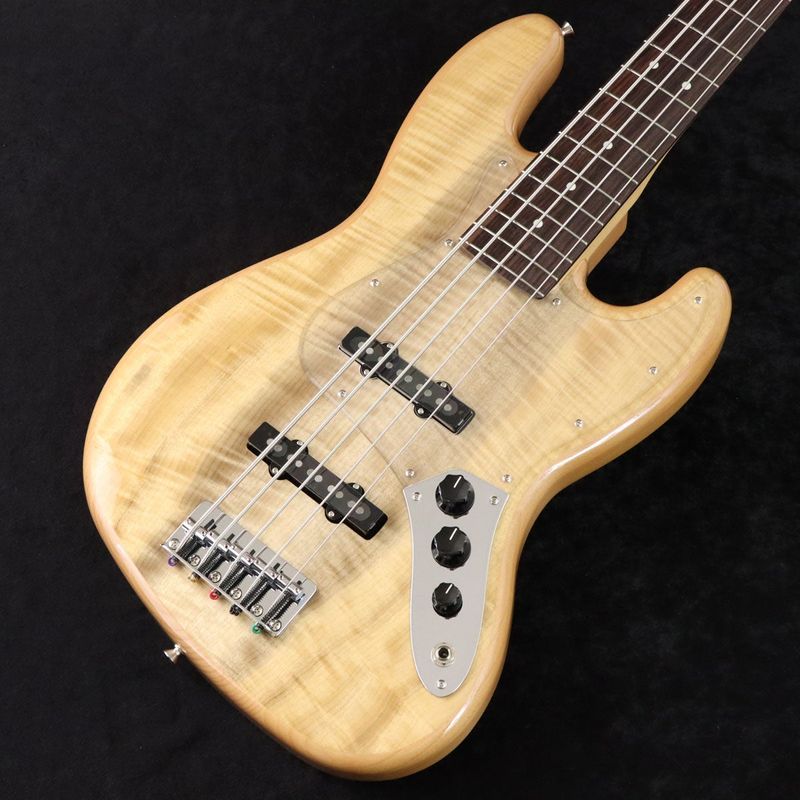 Fender / ISHIBASHI FSR MIJ Hybrid II Jazz Bass V Myrtle Top Alder Back Natural 【御茶ノ水本店】