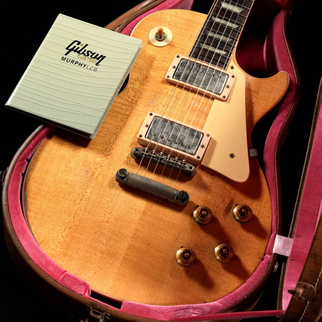 Gibson Custom / Dealer Select Murphy Lab 1957 Les Paul Standard Heavy Aged Natural - Hand Picked Top
