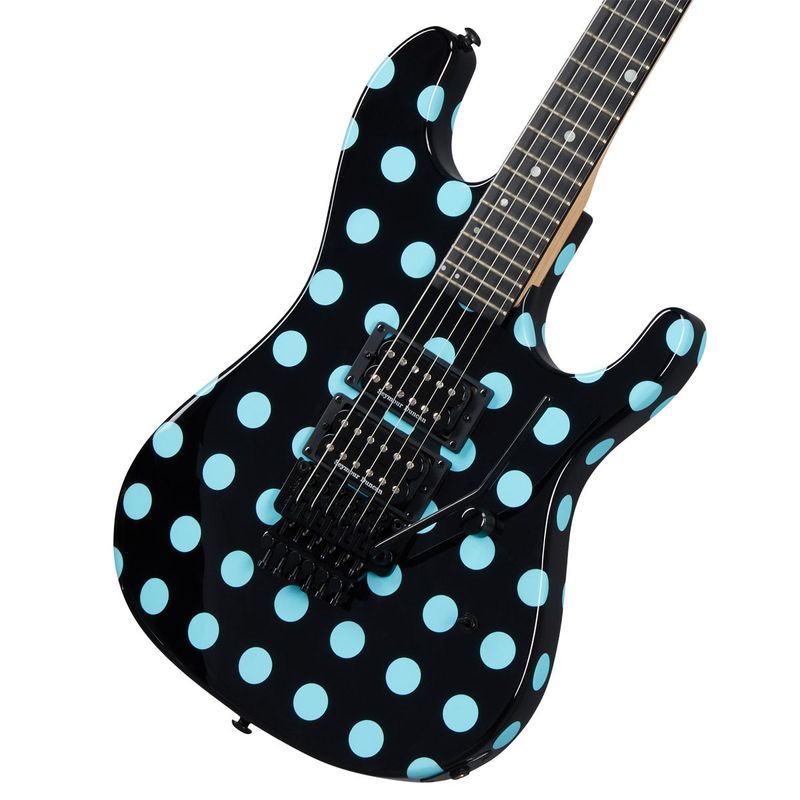 Kramer / Night Swan Black with Blue Polka Dot クレイマー エレキ