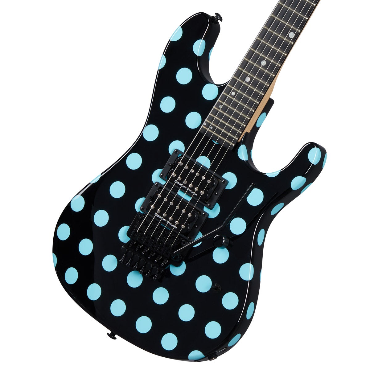 Kramer / Night Swan Black with Blue Polka Dot クレイマー エレキ