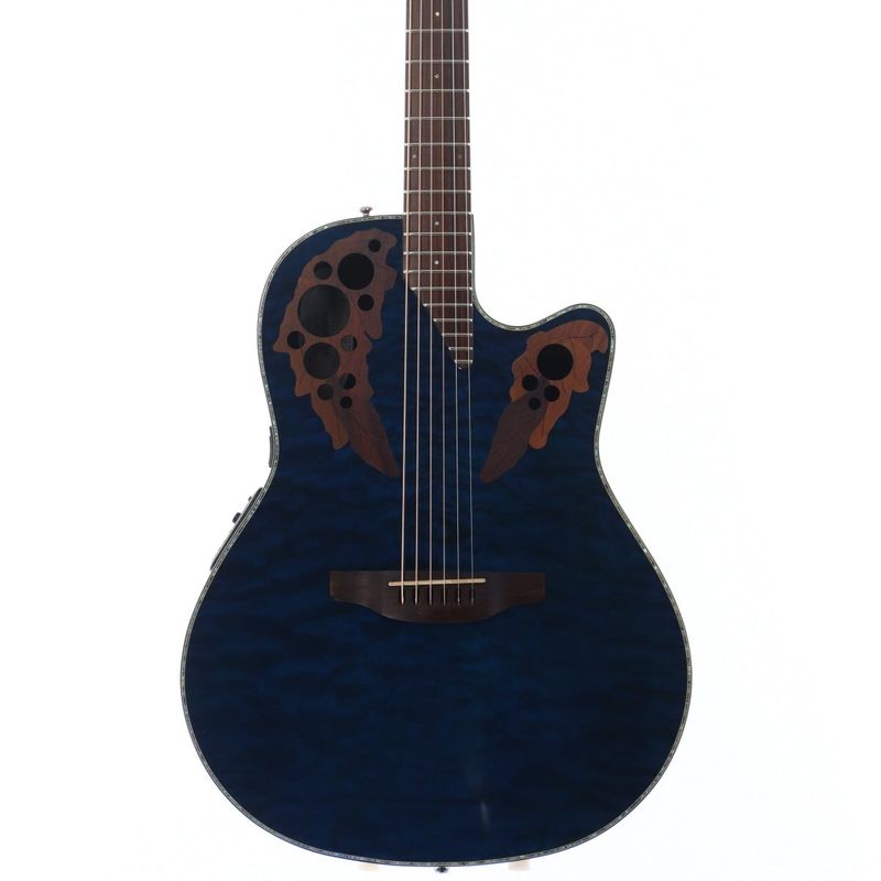 中古】Ovation / Celebrity Elite Plus CE44P Blue Transparent Quilt