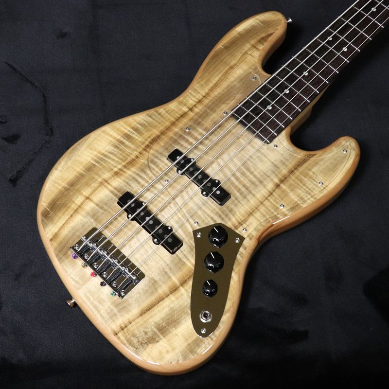 Fender / ISHIBASHI FSR MIJ Hybrid II Jazz Bass V Myrtle Top Alder Back  Natural 【梅田店】