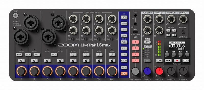 ZOOM / LiveTrak L6max デジタルミキサー＆レコーダー【渋谷店