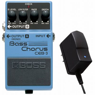 BOSS CE-3 コーラス　9vアダプター改造済み BOSS / CEB-3 Bass Chorus［純正ACアダプター同時購入セット］ベース