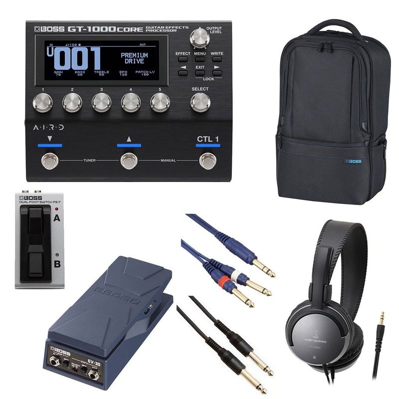 BOSS / GT-1000Core [オプションアイテム+BOSS製ユーティリティギグバッグ]  FS-7 + EV-30