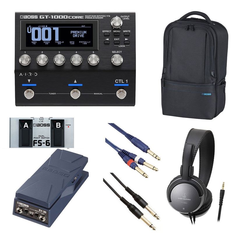 BOSS / GT-1000Core [オプションアイテム+BOSS製ユーティリティギグバッグ]  FS-6 + EV-30