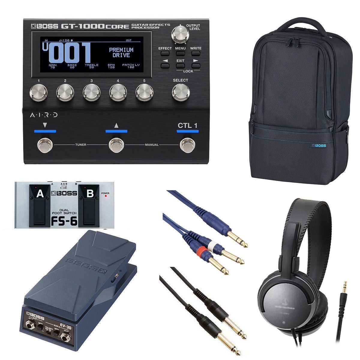 【美品＆おまけ】BOSS GT-1000CORE ＆EV-30セット BOSS / GT-1000Core [オプションアイテム+BOSS製ユーティリティ