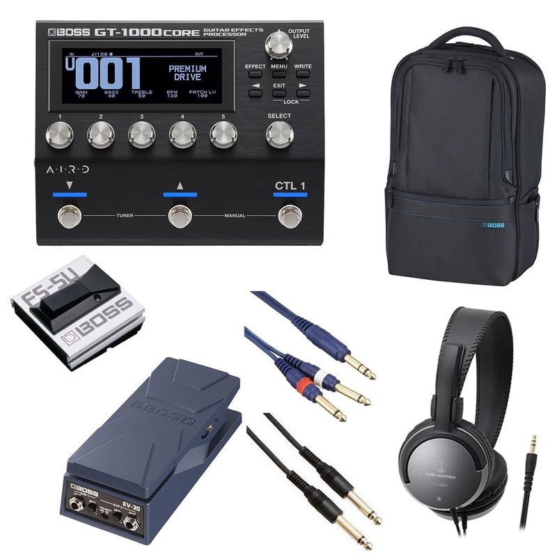 BOSS / GT-1000Core [オプションアイテム+BOSS製ユーティリティギグバッグ]  FS-5U + EV-30
