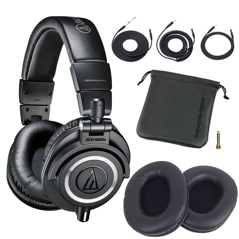 audio-technica / ATH-M50x 完璧セット -純正イヤーパッドHP-M50x付き