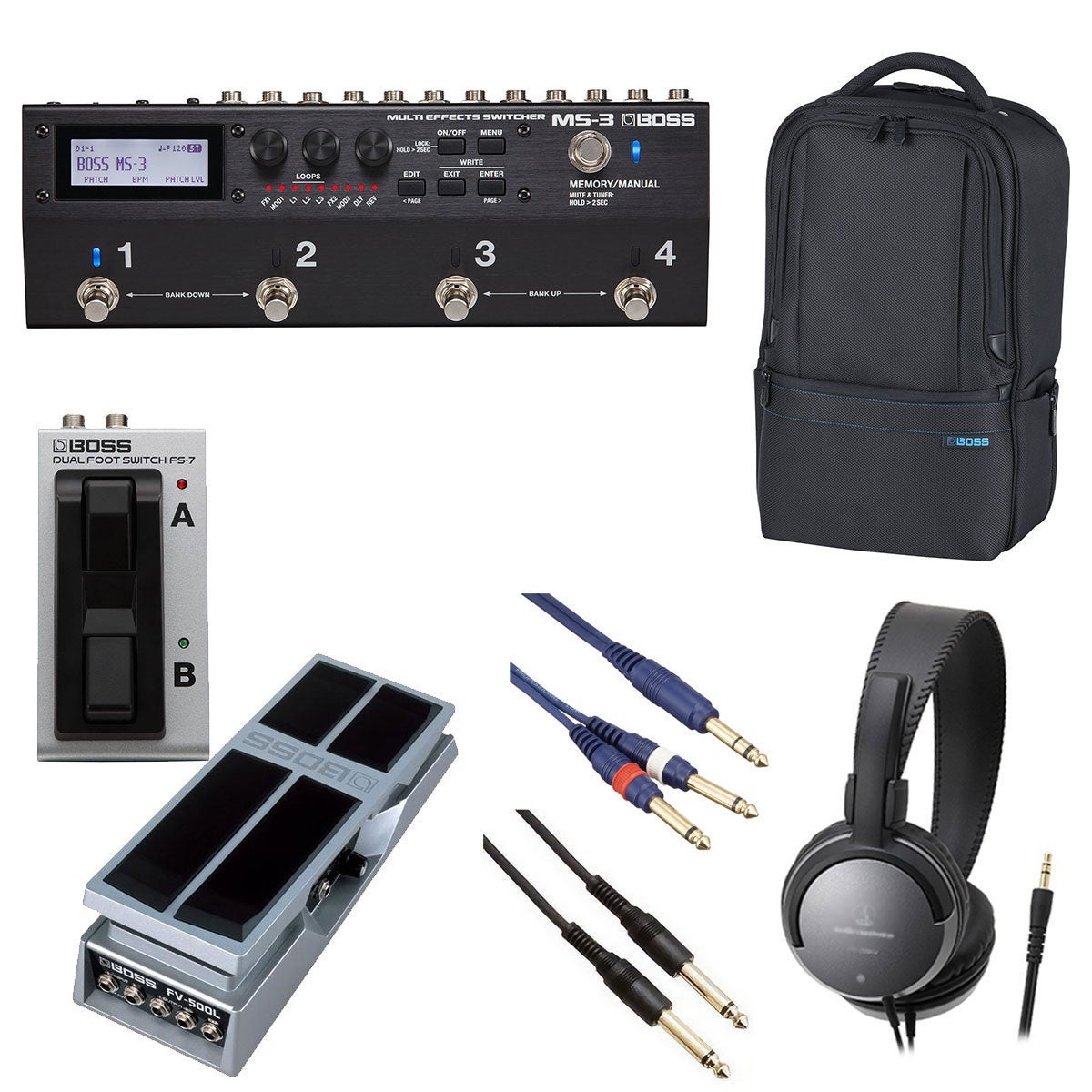 BOSS MS-3 その他セット BOSS / MS-3 マルチスイッチャー[オプションアイテム+BOSS製
