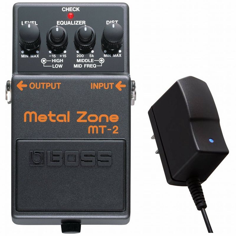 BOSS l Zone MT-2【BOSS電源アダプター付き】 BOSS / MT-2 Metal Zone［純正ACアダプター同時購入セット