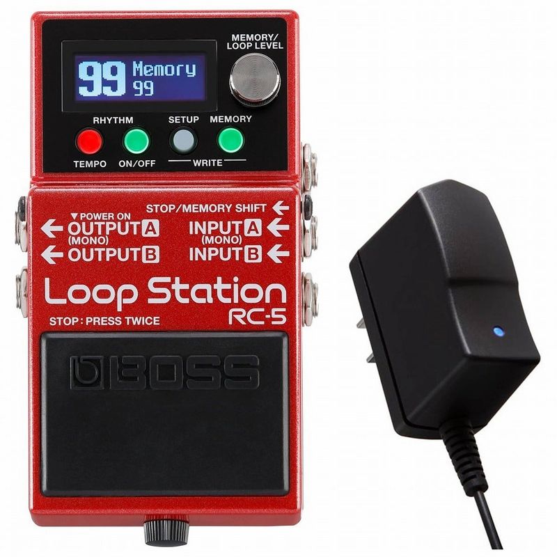BOSS ループスティション RC-5 　　美品　　 PSA-100S電源付属 BOSS / RC-5 Loop Station［純正ACアダプター同時購入セット］ギター