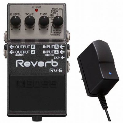BOSS RV-6 Digital Reverb 純正アダプター付 美品 安心の長期5年保証】BOSS / RV-6 Reverb リバーブ RV6 ボス ギター