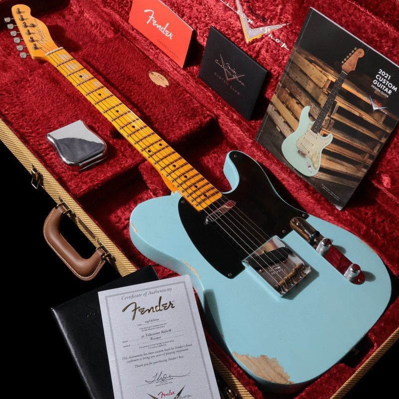 中古】Fender Custom Shop / 1952 Telecaster Relic Daphne Blue