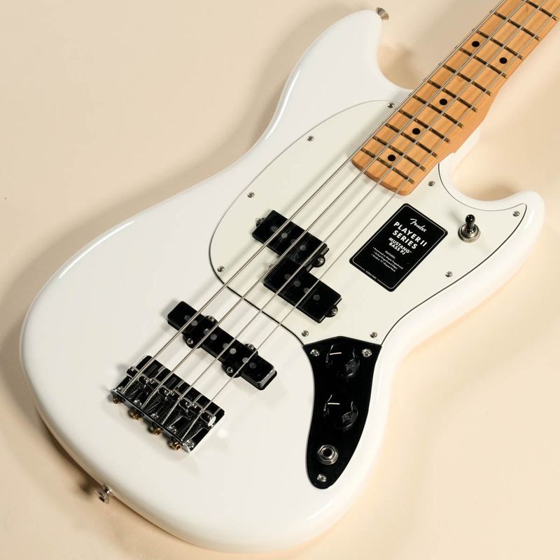 Fender / Player II Mustang Bass PJ Maple Fingerboard Polar White