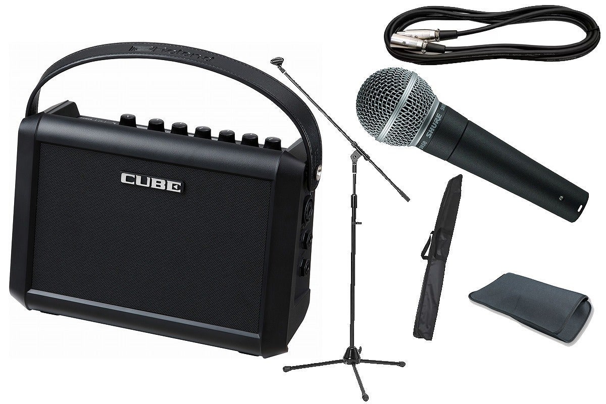 ROLAND Cube Street SHURE マイク SM58付き Roland ローランド / CUBE Street MINI【SM58 LCE ＆ 3mマイクケーブル