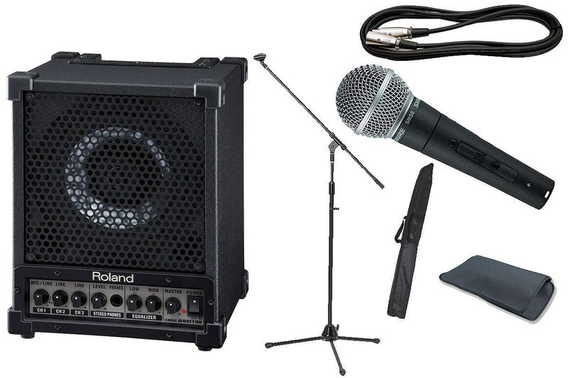 SHURE SM58・Roland マイクケーブル付 Roland ローランド / CM-30【SM58 SE ＆ 3mマイクケーブル+マイク