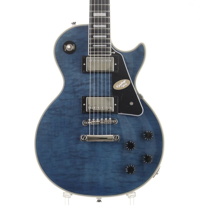 【中古】Epiphone / Inspired by Gibson Les Paul Custom Quilt Viper Blue 【御茶ノ水本店】