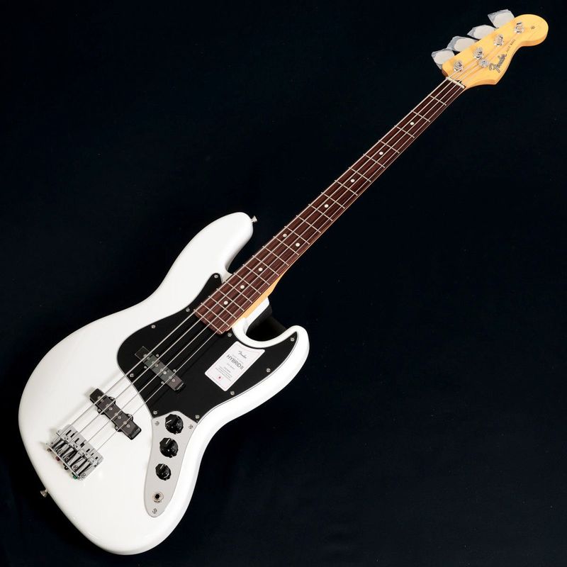 Fender / Made in Japan Hybrid II Jazz Bass Rosewood Arctic White