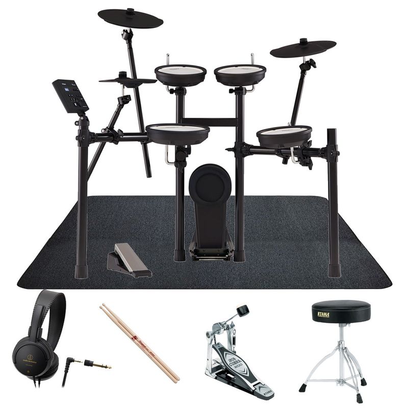 Roland / TD-07KV TAMAキックペダルとドラムイスを採用したフルセット w/SELVAドラムマット