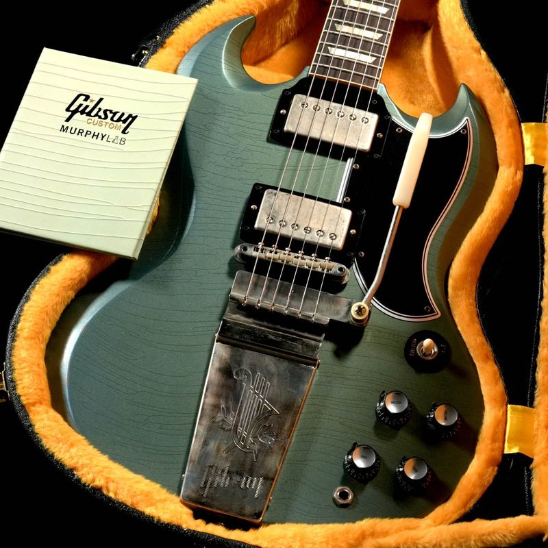 Gibson Custom / Murphy Lab 1964 SG Standard Maestro Light Aged Antique Pelham Blue【渋谷店】