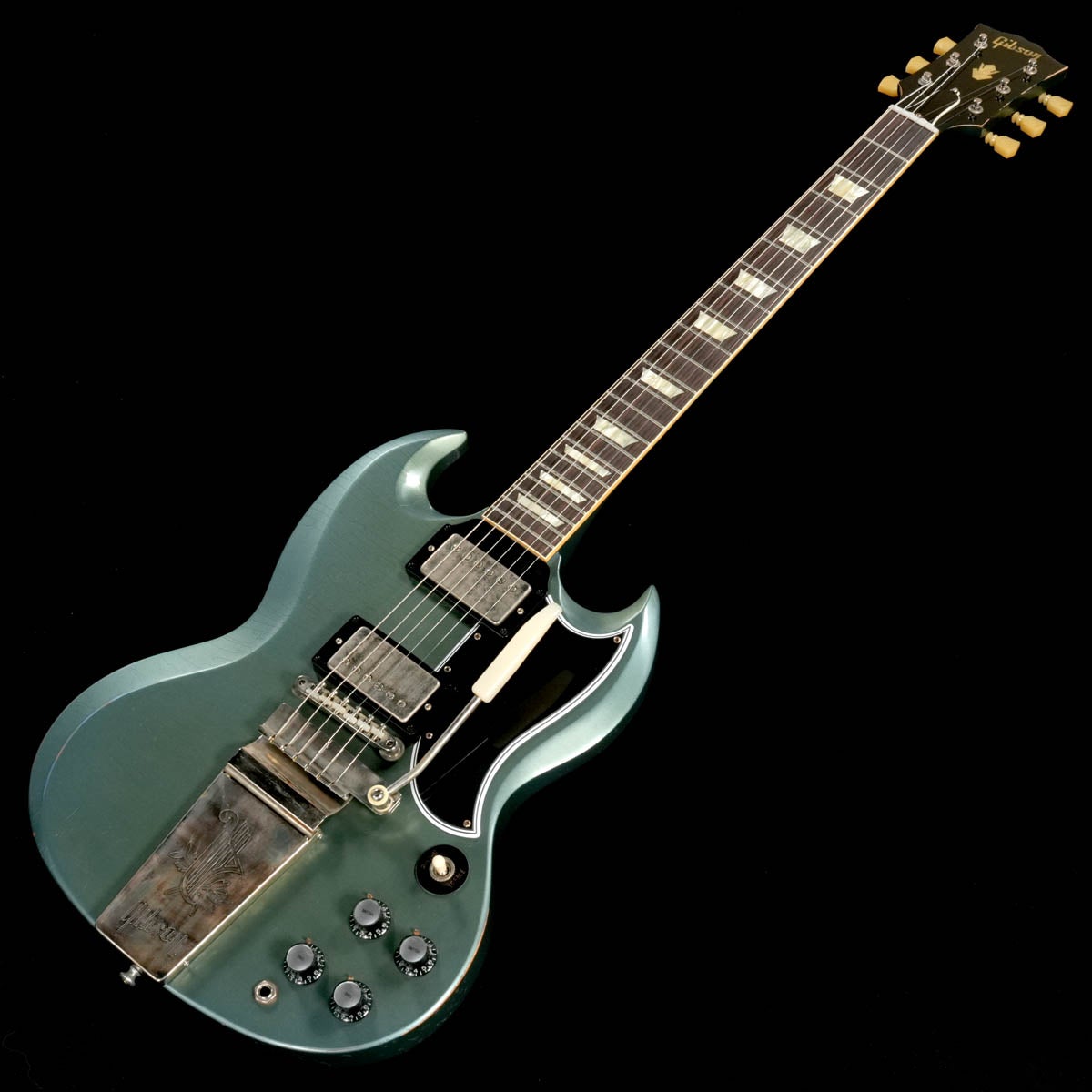 Gibson Custom / Murphy Lab 1964 SG Standard Maestro Light Aged Antique Pelham Blue 사진 2