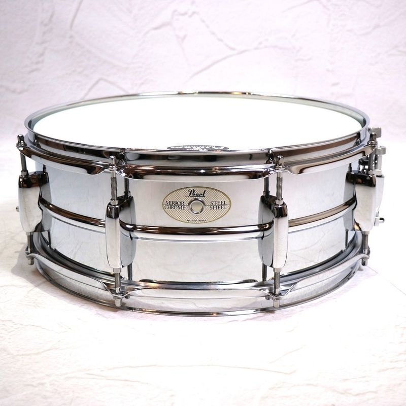 セオレムパール(THEOREM PEARL) 14ポンド中古品　元箱付き 中古】PEARL / SS1455 Pearl 14”×5.5” スチールスネア 【名古屋栄店