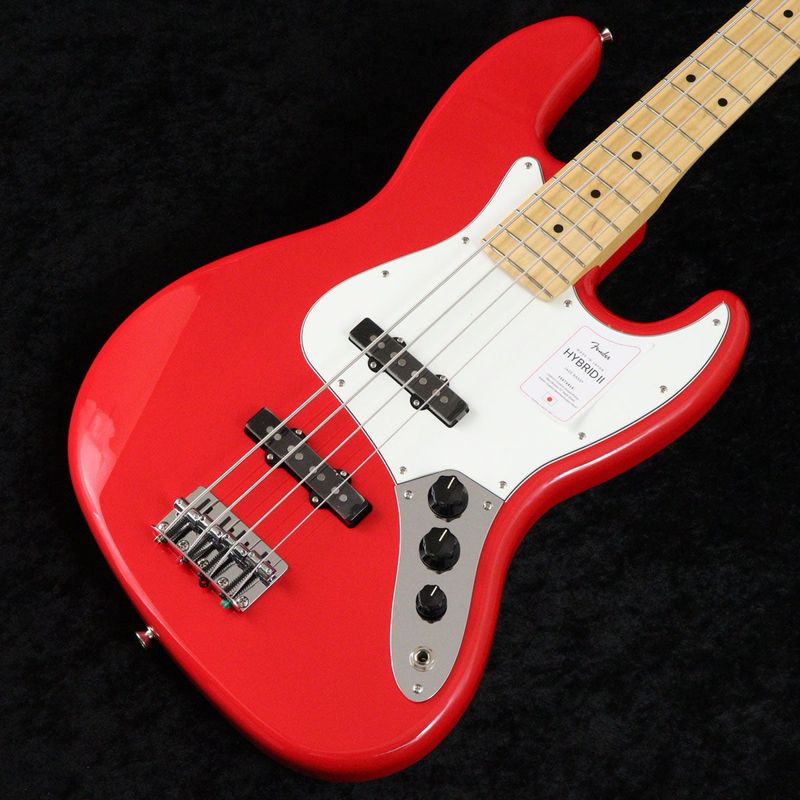 Fender / Made in Japan Hybrid II Jazz Bass Maple Modena Red