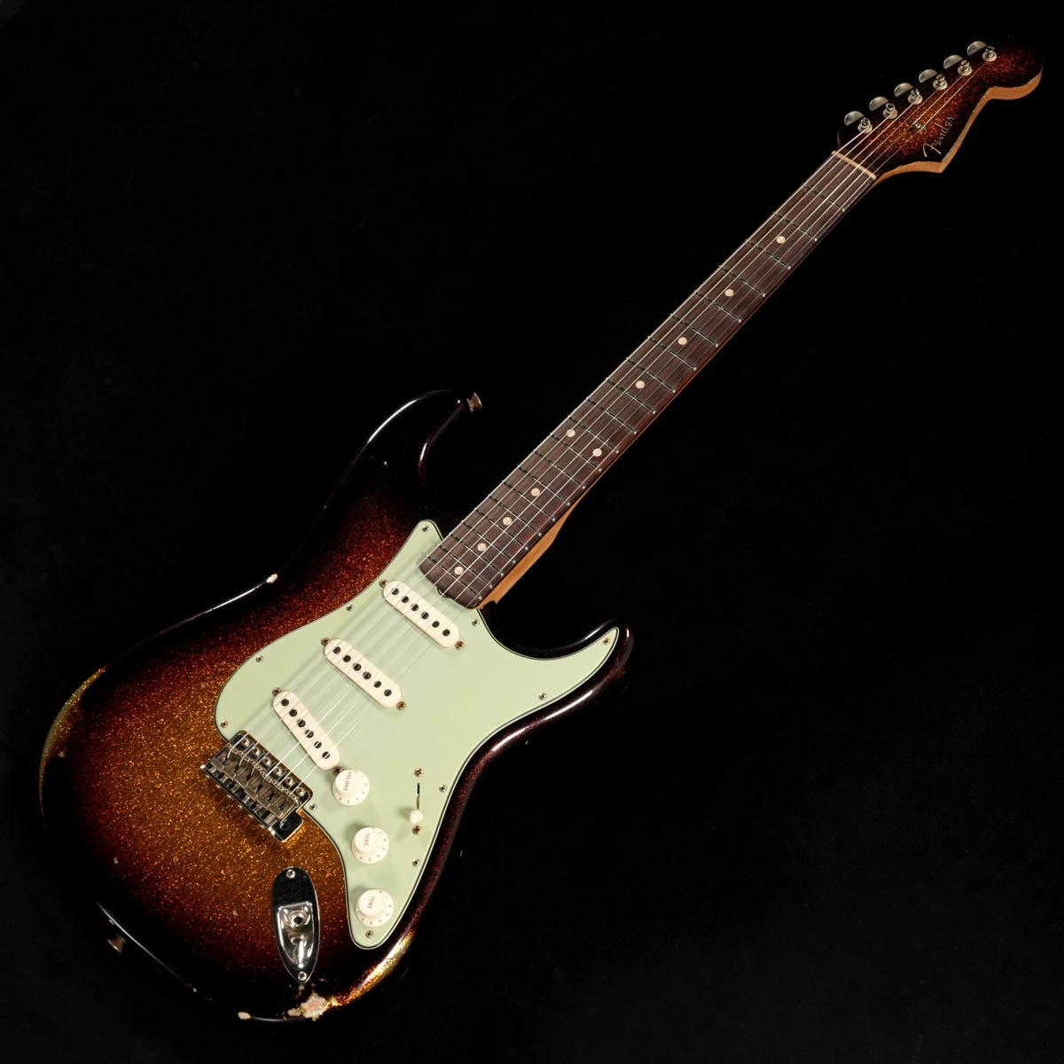 Fender Custom Shop / Limited Edition 1960 Stratocaster Relic Matching Head 3-Tone Sunburst Sparkle 사진 3