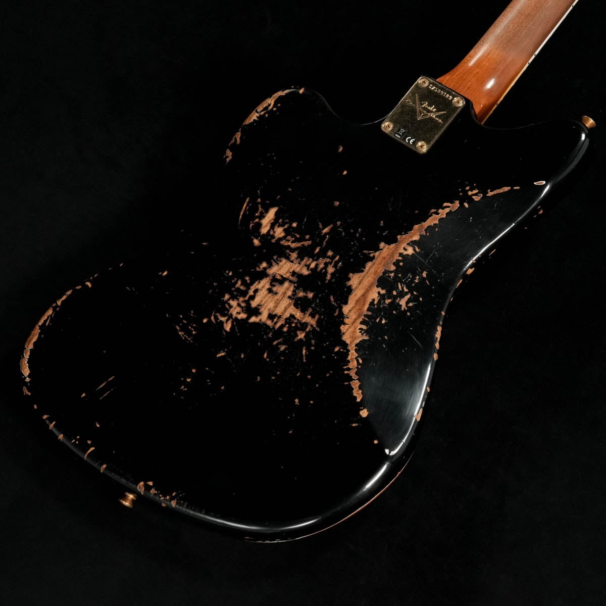 Fender Custom Shop / Custom Built Custom Jazzmaster Heavy Relic Matching Head Aged Black 사진 2