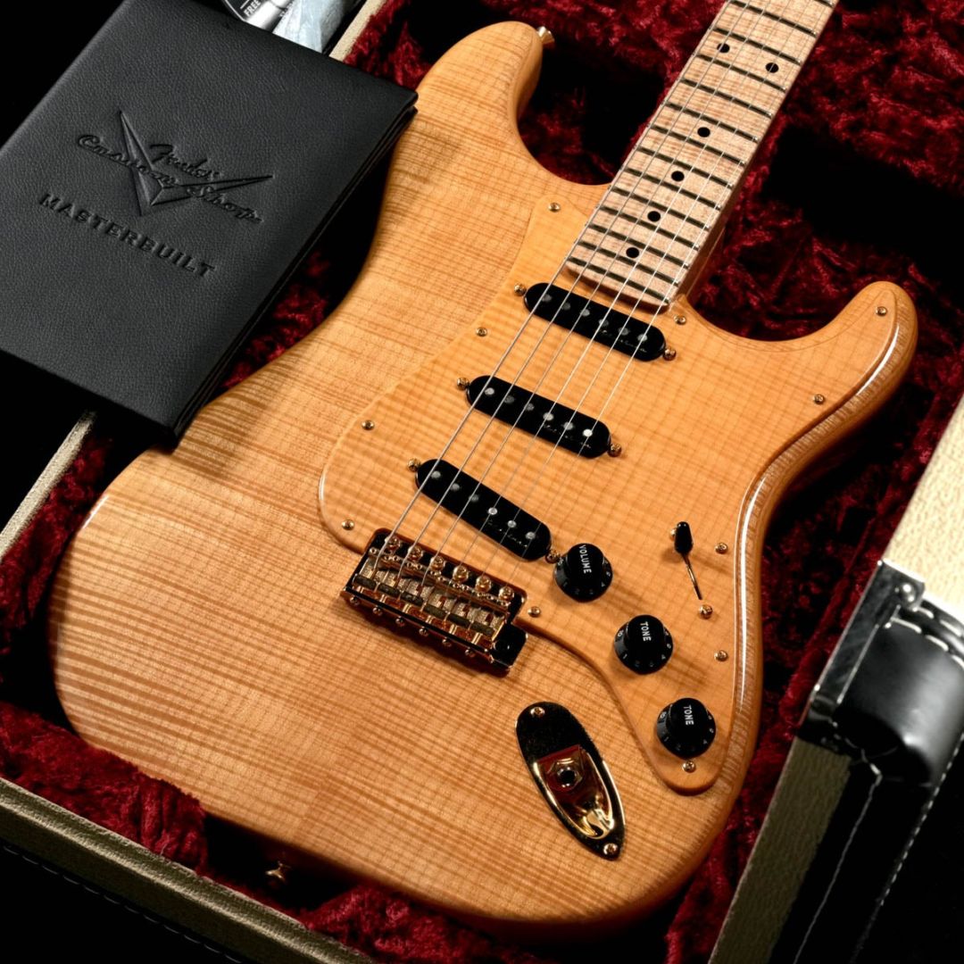 Fender Custom Shop / Master Built Custom Flame Stratocaster NOS Aged Natural by Greg Fessler