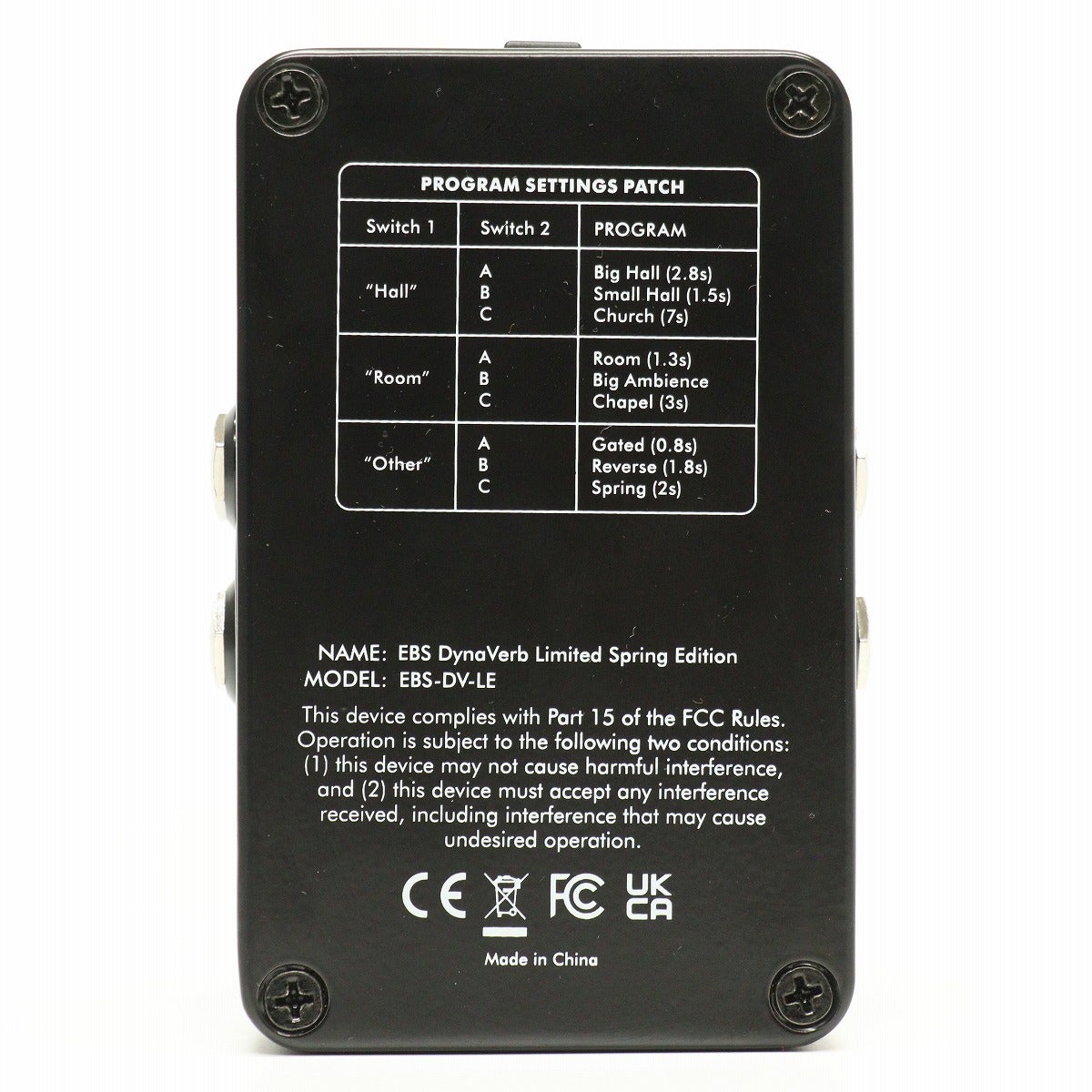 中古】EBS / DynaVerb Limited Edition 【心斎橋店】 | リバーブ