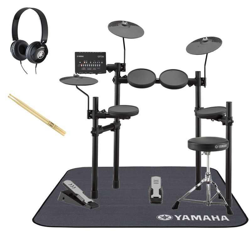YAMAHA / DTX402KS YAMAHA純正ヘッドホン スティックを採用したスターターセット w/ YAMAHA電子ドラム用マット