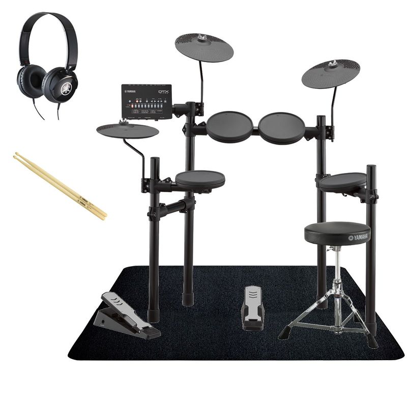 YAMAHA / DTX402KS YAMAHA純正ヘッドホン スティックを採用したスターターセット w/ SELVA電子ドラム用マット