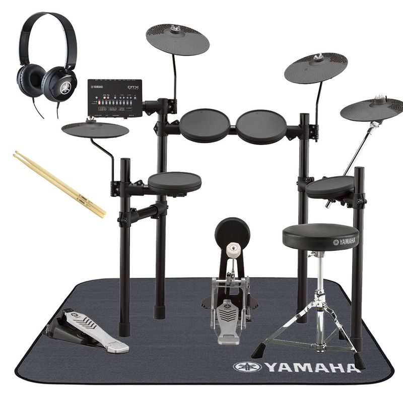 YAMAHA / DTX432KUPGS YAMAHA純正ヘッドホン スティックを採用したスターターセット w/ YAMAHA電子ドラム用マット
