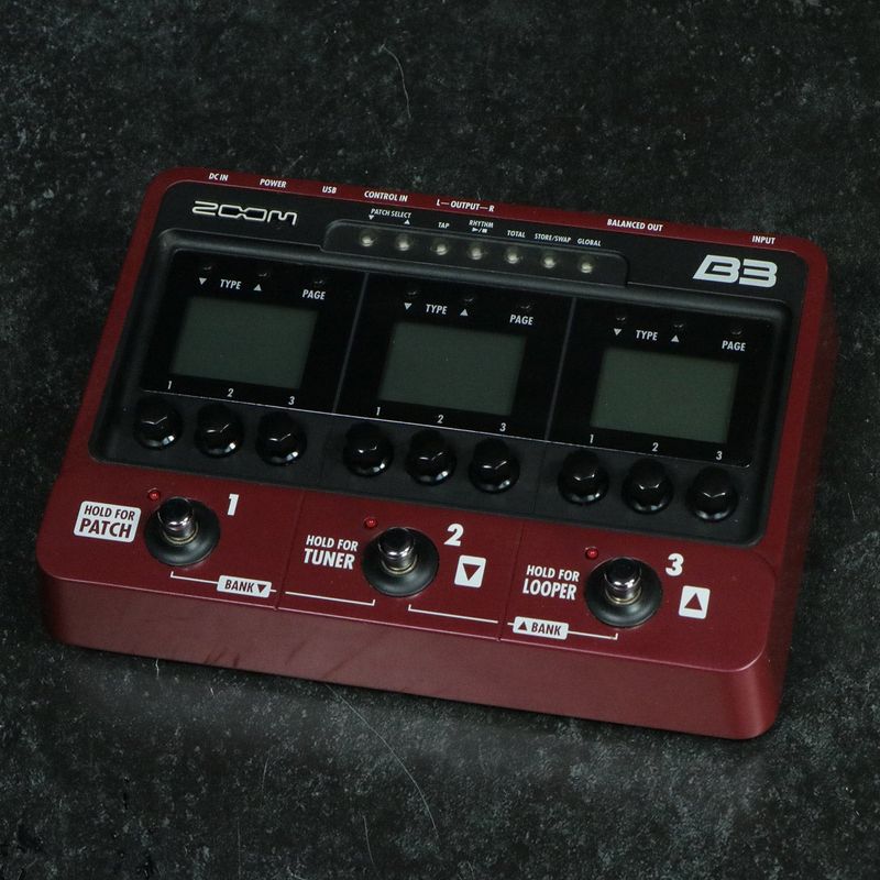 中古】ZOOM / B3 Bass Effects & Amp Simulator ベース用 マルチ