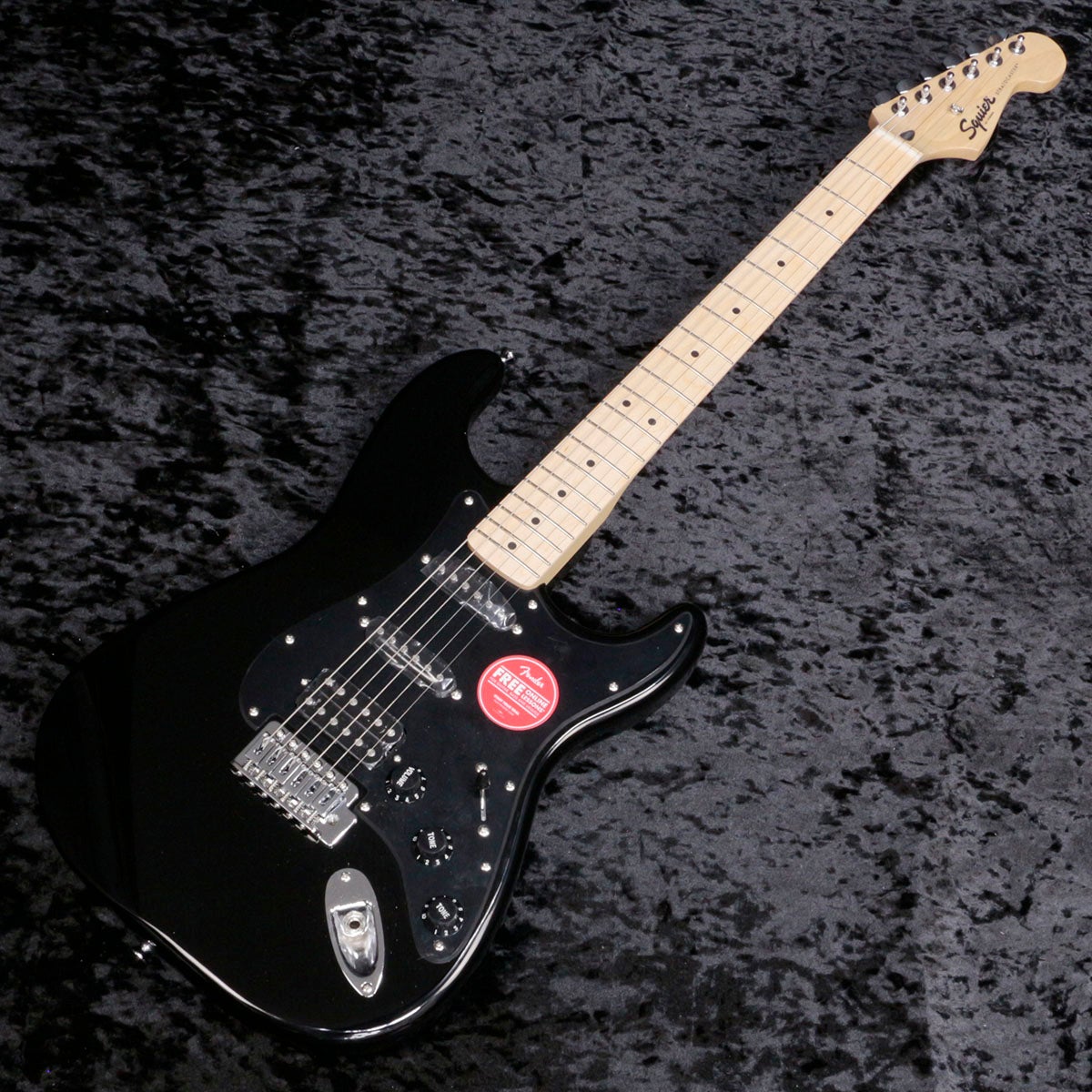 Squier by Fender / Sonic Stratocaster HSS Maple Black 【B級