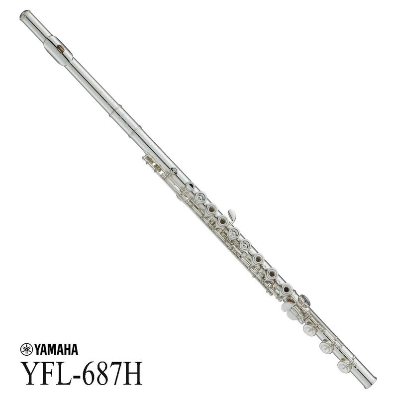 YAMAHA / YFL-687H フルート Finesse 管体銀製 インライン リングキィ