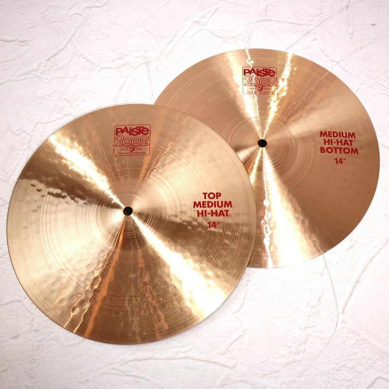 70年代？パイステ 2002 サウンドエッヂ ビンテージハイハット14インチ 中古】PAISTE / 2002 14” Medium Hihats パイステ 14インチ ミディアム