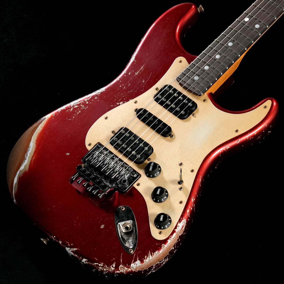 Fender Custom Shop / Custom Built 1969 Stratocaster Heavy Relic Floyd Rose Candy Apple Red