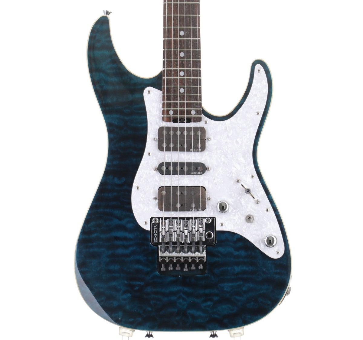 中古】SCHECTER / SD-II-24-BW/BLU/R Rosewood See-thru Blue [3.71kg