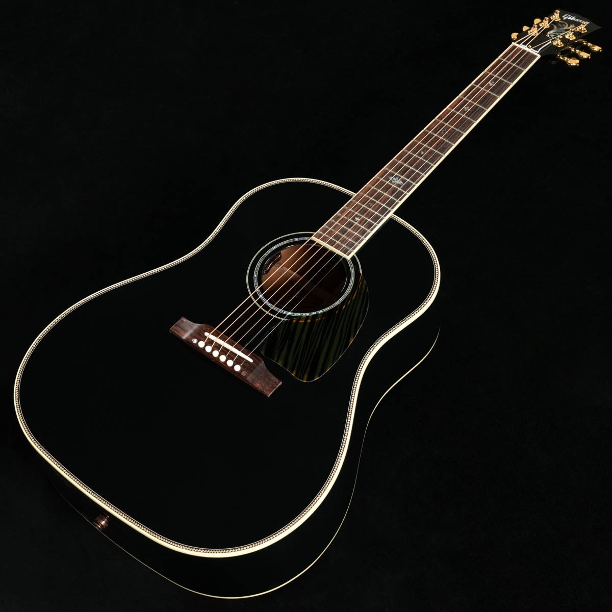 Gibson / ISHIBASHI Dealer Select J-45 Custom Flower Inlay Ebony