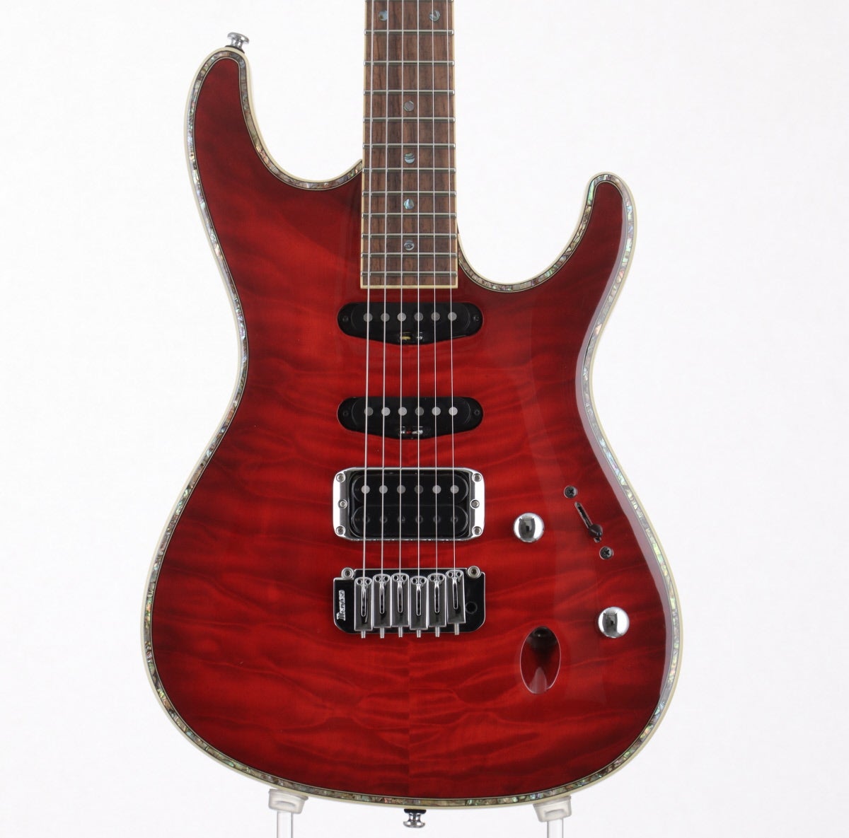 中古 Ibanez SA360 要修理品 中古】Ibanez / SA360QM TRB(Trans Red Burst) [3.11kg/2014年製