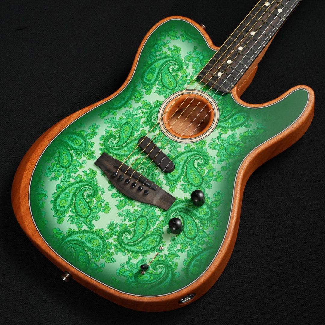 Fender / FSR American Acoustasonic Telecaster Streaked Green