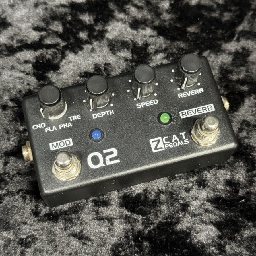 ZCAT PEDALS Q2 モジュレーション リバーブ エフェクター 中古】Z CAT / Q-MOD2 【新宿店】 | その他エフェクター | イシバシ楽器