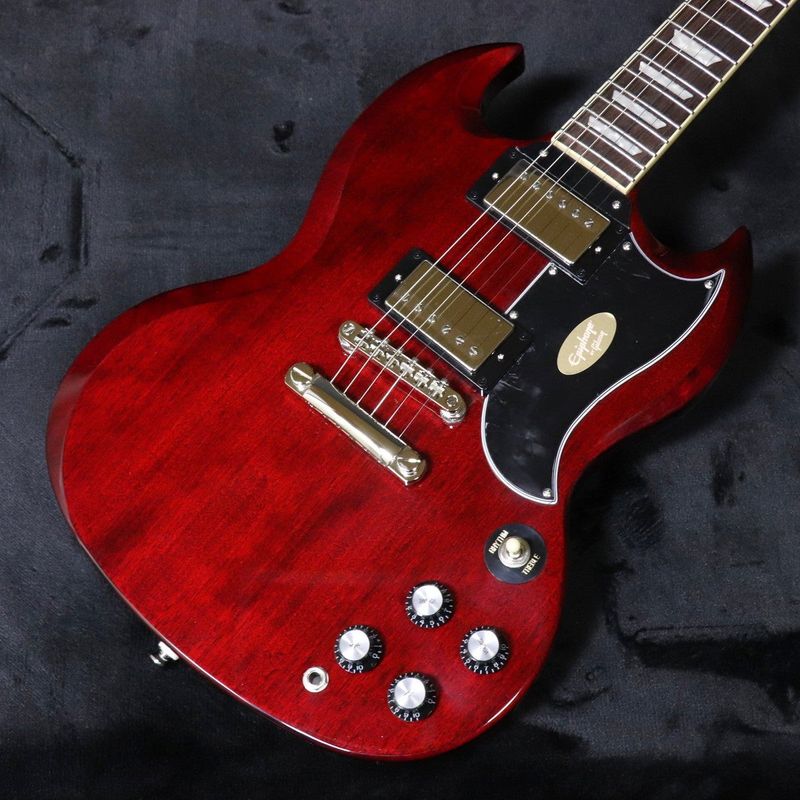 【マホガニー】Epiphone SG エレキギター バーガンディ(ワインレッド) Epiphone / Inspired by Gibson SG Standard 60s Dark Wine Red 【梅田