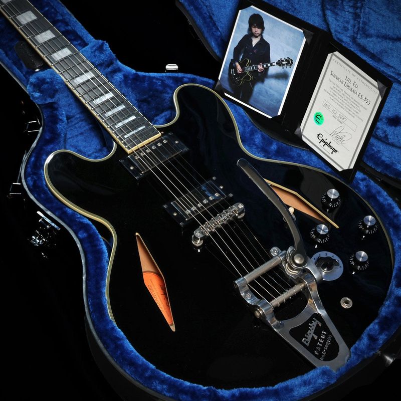中古】EPIPHONE / Shinichi Ubukata ES-355 Custom Ebony 【福岡店