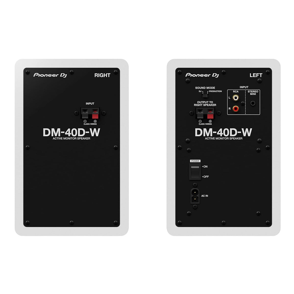 Pioneer DJ /DM-40D-W (White) 4インチ アクティブ モニタースピーカー